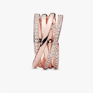Pandora Rose™ Pavé Multi-Row Ring – NEW